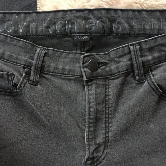 Calvin Klein High Mid Waisted Black Jeans Size 12 - Picture 3 of 8